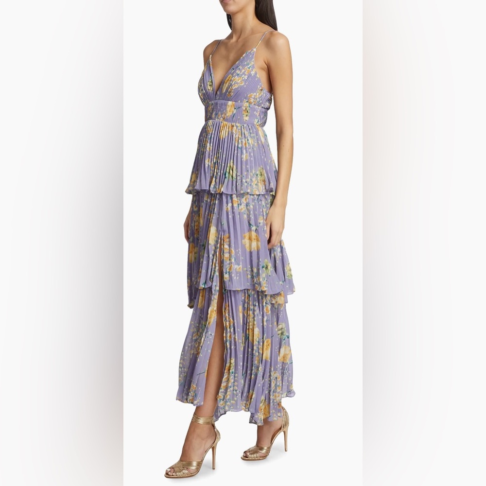 NWT Astr The Label Zaida Floral Tiered Maxi Dress - Picture 3 of 13